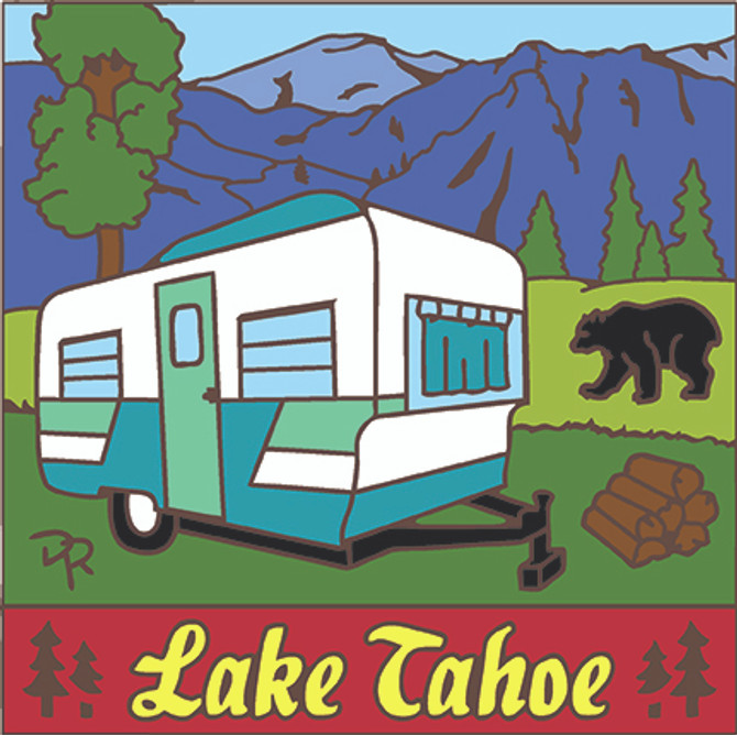 Hand N Hand Lake Tahoe Camping Trailer Bear Trivet