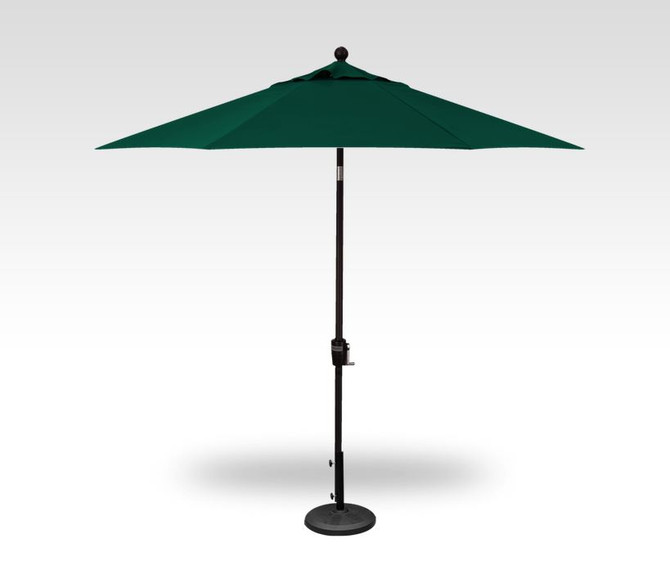 Treasure Garden Market Umbrella Pushbutton Tilt 9x6' Forest/Black