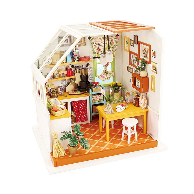 Rolife Dollhouse DIY Miniature Room Set-Woodcraft Construction Kit