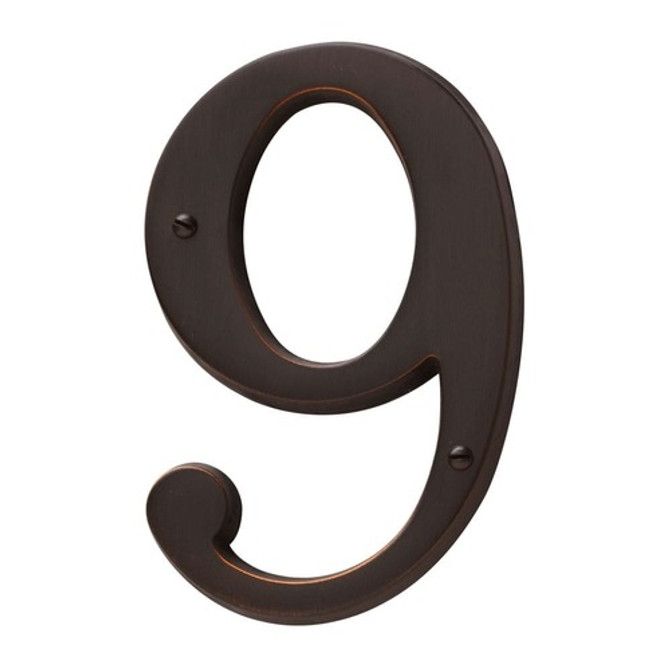 Baldwin Venetian Bronze House Number 5in  9