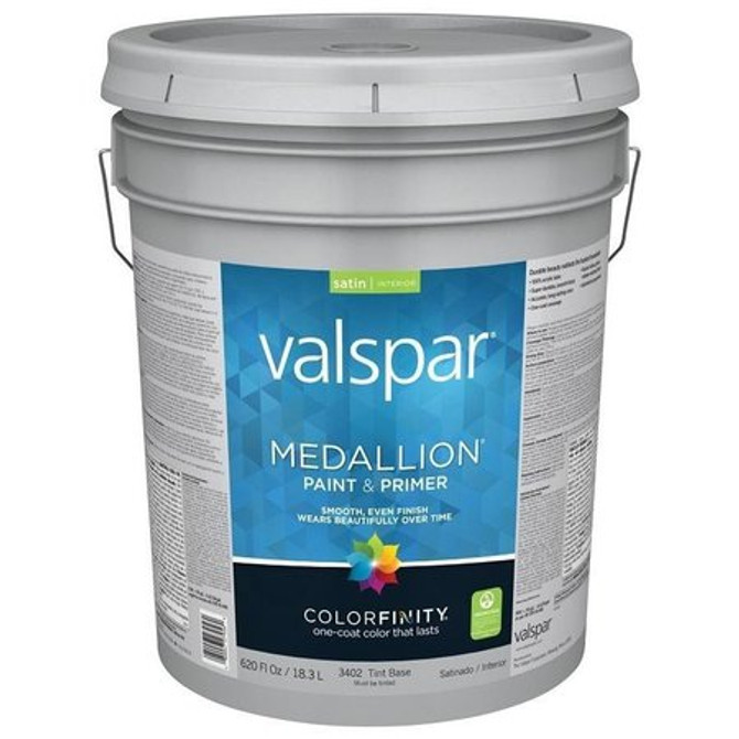 Valspar Medallion Interior Satin Tint Base, 5 gallons