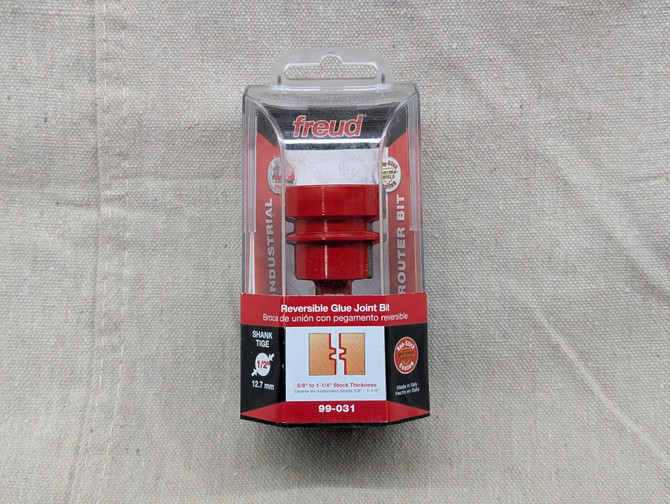 Freud 1-1/2" Reversible Glue Joint Router Bit 99-031 - New Old Stock