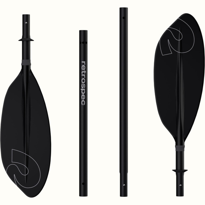 Coaster Kayak Paddle 4 Piece - Black