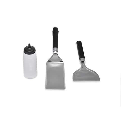Weber Stainless Steel Flat Top Grill Tool Set 3pc