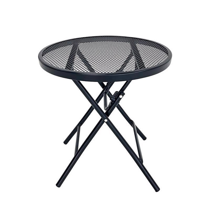 18" Wood Grain Metal Folding Table