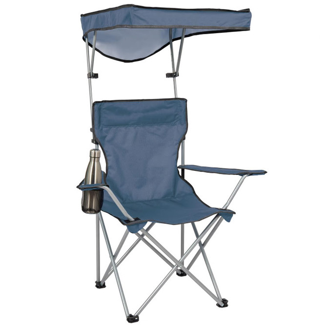 QuikChair Folding Chair with Shade - Blue