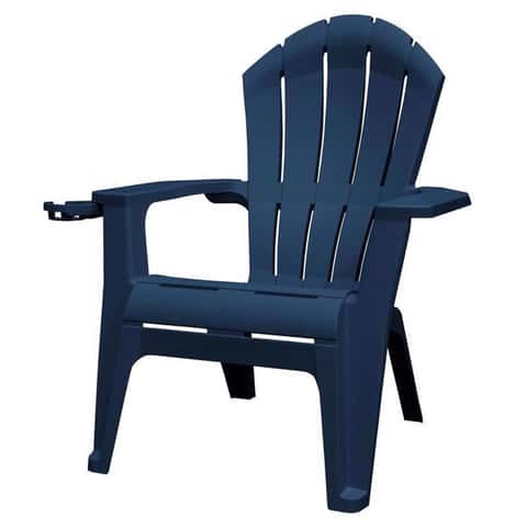 Adams RealComfort Deluxe Resin Frame Adirondack Chair, Midnight