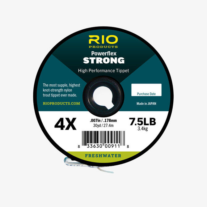 Rio Powerflex Strong Tippet, 5X 30yd