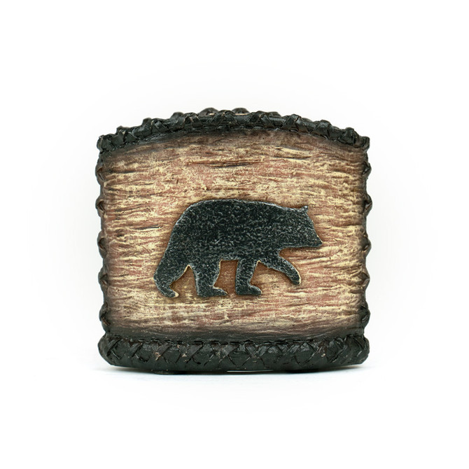 Bear Woodgrain Toothbrush Holder