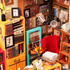 Rolife Sam's Study Library DIY Miniature Diorama Kit