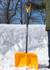 Garant Snow Shovel, 19" Poly Blade, Steel Handle - Yellow