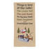 Park Design Things To Have At Lake Embroidered Dishtowel