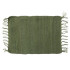 Creative Co-op Cotton Chindi Placemat w/ Tassels - Olive Green, 13x19"