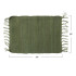 Creative Co-op Cotton Chindi Placemat w/ Tassels - Olive Green, 13x19"