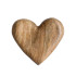 Creative Co-op Hand-Carved Mango Wood Heart, 4"