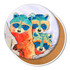 Art by Romi Raccoon Brothers Coaster
