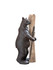 Bear holding Skis Figurine