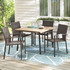 Living Accents Steel Frame Woven Stackable Chair - Brown