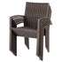 Living Accents Steel Frame Woven Stackable Chair - Brown