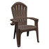 Adams Big Easy Polypropylene Frame Adirondack Chair, Earth Brown