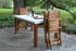 Outdoor Interiors Eucalyptus Folding Armless Chair