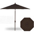 Treasure Garden 9' Push Button Tilt 6 Ribbed Patio Umbrella - Bronze, Chocolate