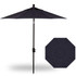 Treasure Garden 9' Push Button Tilt 6 Ribbed Patio Umbrella - Black, Navy