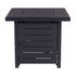 Living Accents 28 in. W Steel Square Propane Fire Pit