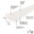 M-D Building Products Aluminum/Vinyl Top & Sides Door Seal For Door Jambs - White, 84 x 0.63"