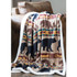 Bear Family Fleece Throw