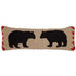 Two Black Bears - Hooked Wool Pillow
