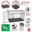 Lucky Dog Sliding Double-Door Dog Crate, X-Large, 48 L