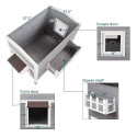 Feral Cat House, Larger Design for 3 Adult Outdoor Cats Weatherproof