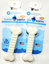 2 Spunky Pup Clean Earth Collection Chicken Flavored Food Grade Plastic Dog Toy