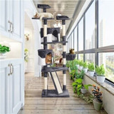 Large Tall 79 Inch Cat Tree Tower Condo, Play Sisal Scratching Post Kitty Kitten