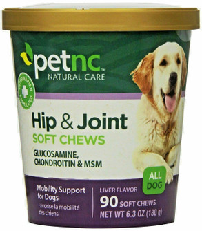 PetNC Natural Care Hip and Joint Health for Dogs chew 90 count- 05/24