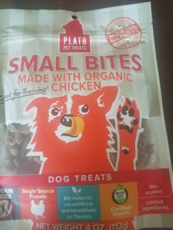 Plato Small Bites Organic Chicken Dog Treats