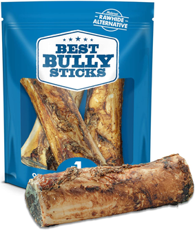 Best Bully Sticks Large Marrow Bones for Dogs - USA Baked and Packaged - Grass-F