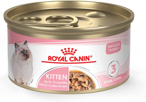 Royal Canin Feline Health Nutrition Kitten Thin Slices in Gravy Canned Cat Food,