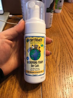 EARTH BATH - Hypo-Allergenic Grooming Foam for Cats - 4 oz. (118 ml) Ships N 24h