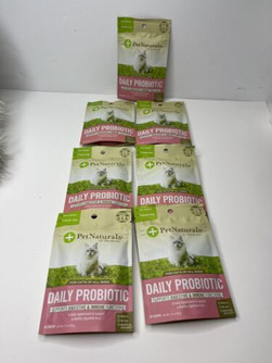 Y 7 Bags of Pet Naturals Daily Probiotic for Cats, 30 Chews - Digestive & Immune