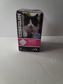 Nutramax COSEQUIN for CATS Joint Health MAXIMUM STRENGTH 55 Sprinkle Caps 2024