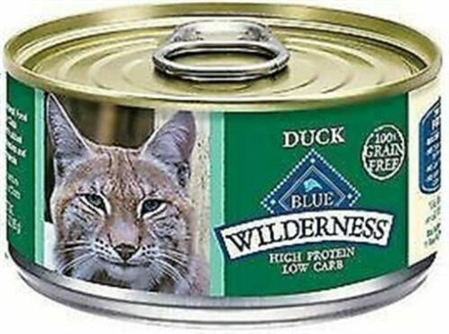 Blue Buffalo Wilderness Duck Canned Cat Food, Case of 24