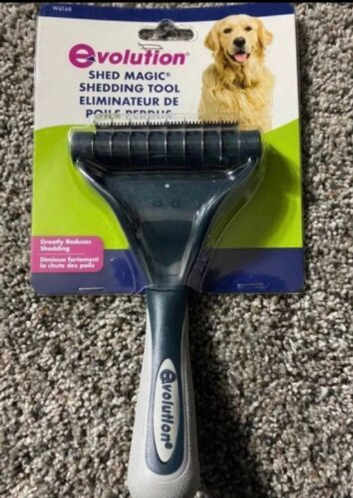 Evolution Shed Magic DeShedding Tool Large For Dog/ Pet Grooming Greatly Reduces