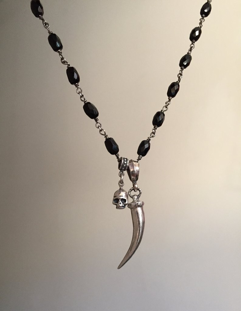 Roman Paul Silver Skull \u0026 Horn Charms 