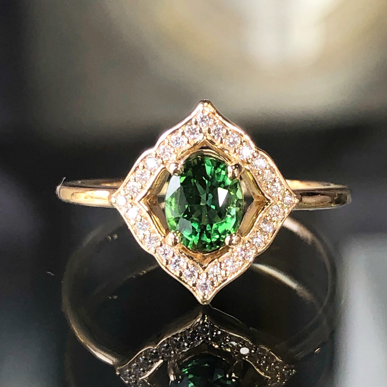 Green Engagement Rings