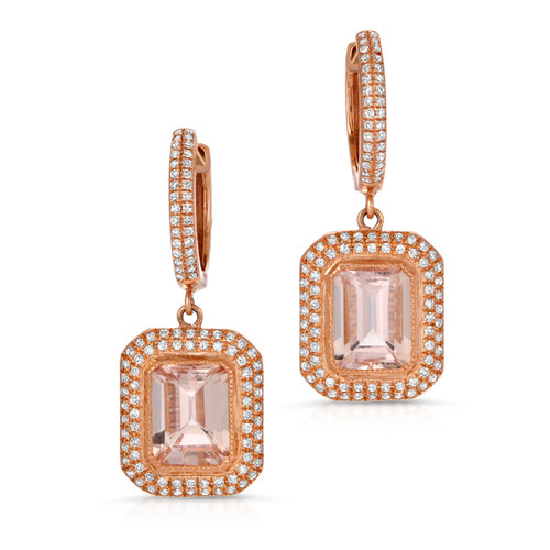 Morganite Leverback Earrings – Murphy Jewelers