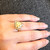 moonbeam ring front view on hand