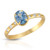 Skylar Blue Sapphire diamond ring