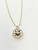 Mother of pearl gold north star pendent necklace in 14K yellow gold